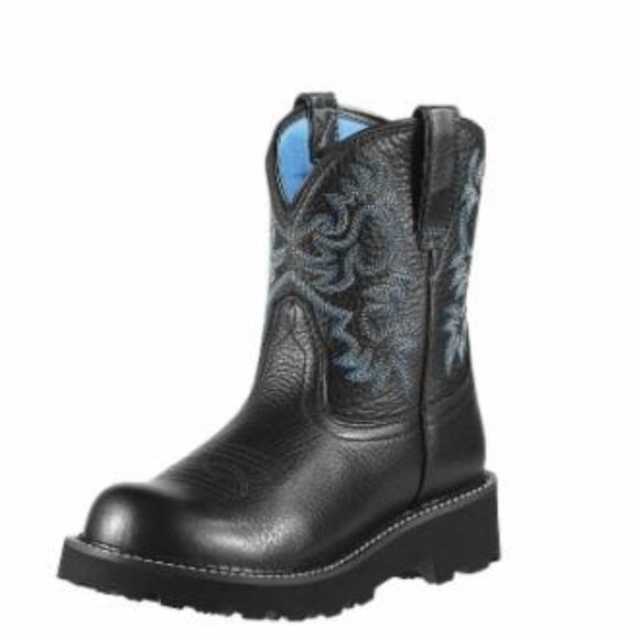 Ariat Fatbaby Western Boots – Black Deertan Leather – Women’s Size 8.5 C (Wide) - Picture 1 of 1